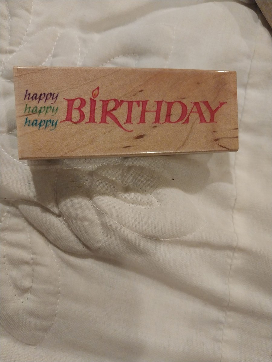 Birthday Rubber Stamp Blocks: Bear & Sayings, view 6