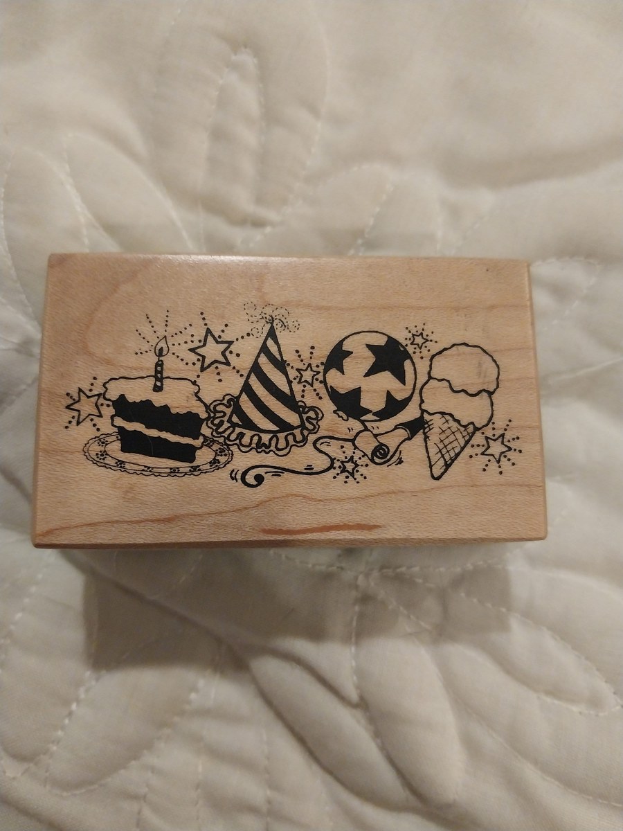 Birthday Rubber Stamp Blocks: Bear & Sayings, view 7
