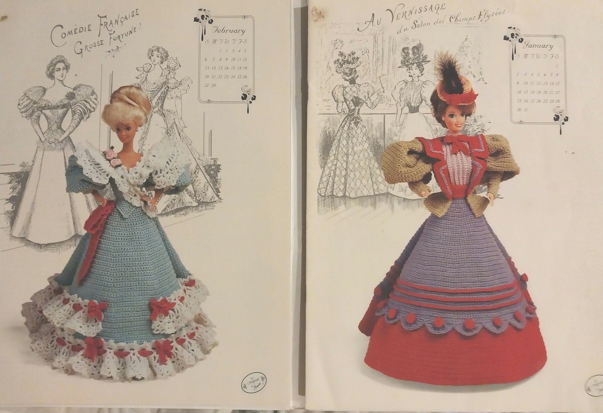 1994 Annie's Victorian Barbie Dress Crochet Patterns: Collector's Set, view 2
