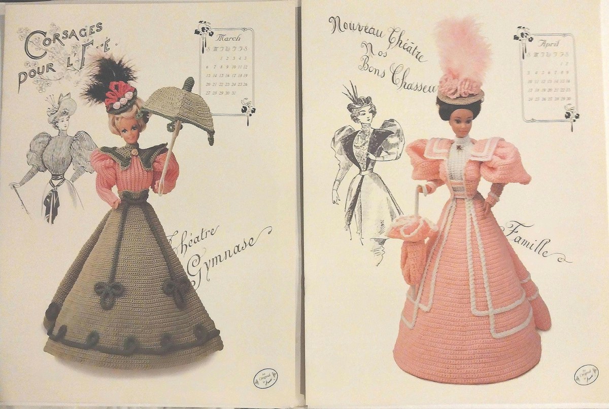 1994 Annie's Victorian Barbie Dress Crochet Patterns: Collector's Set, view 3