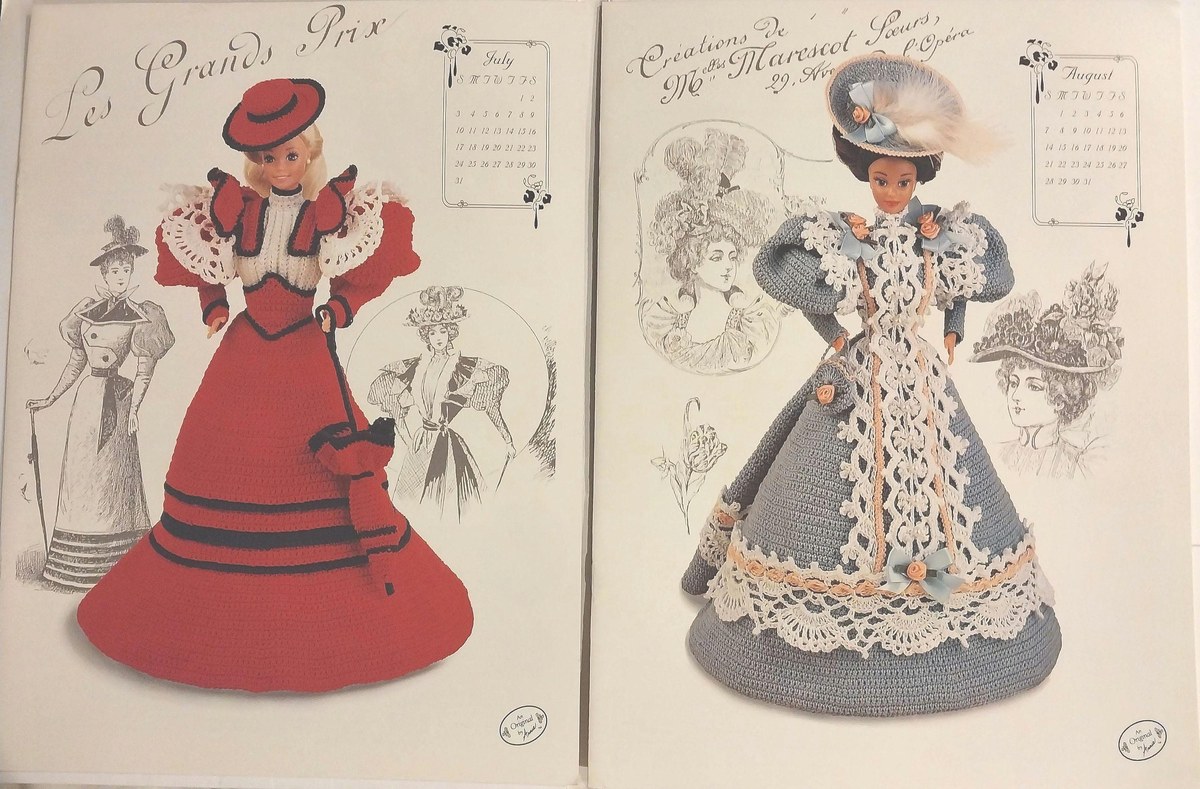 1994 Annie's Victorian Barbie Dress Crochet Patterns: Collector's Set, view 5