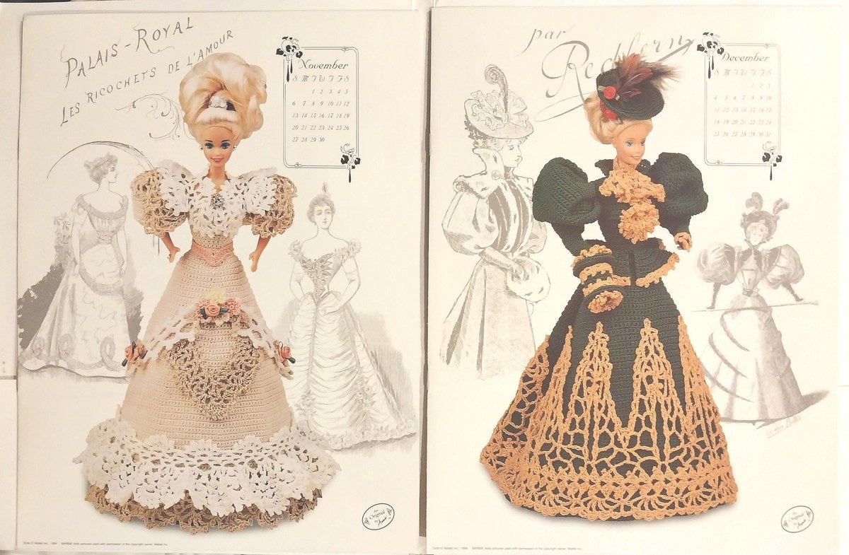 1994 Annie's Victorian Barbie Dress Crochet Patterns: Collector's Set, view 7