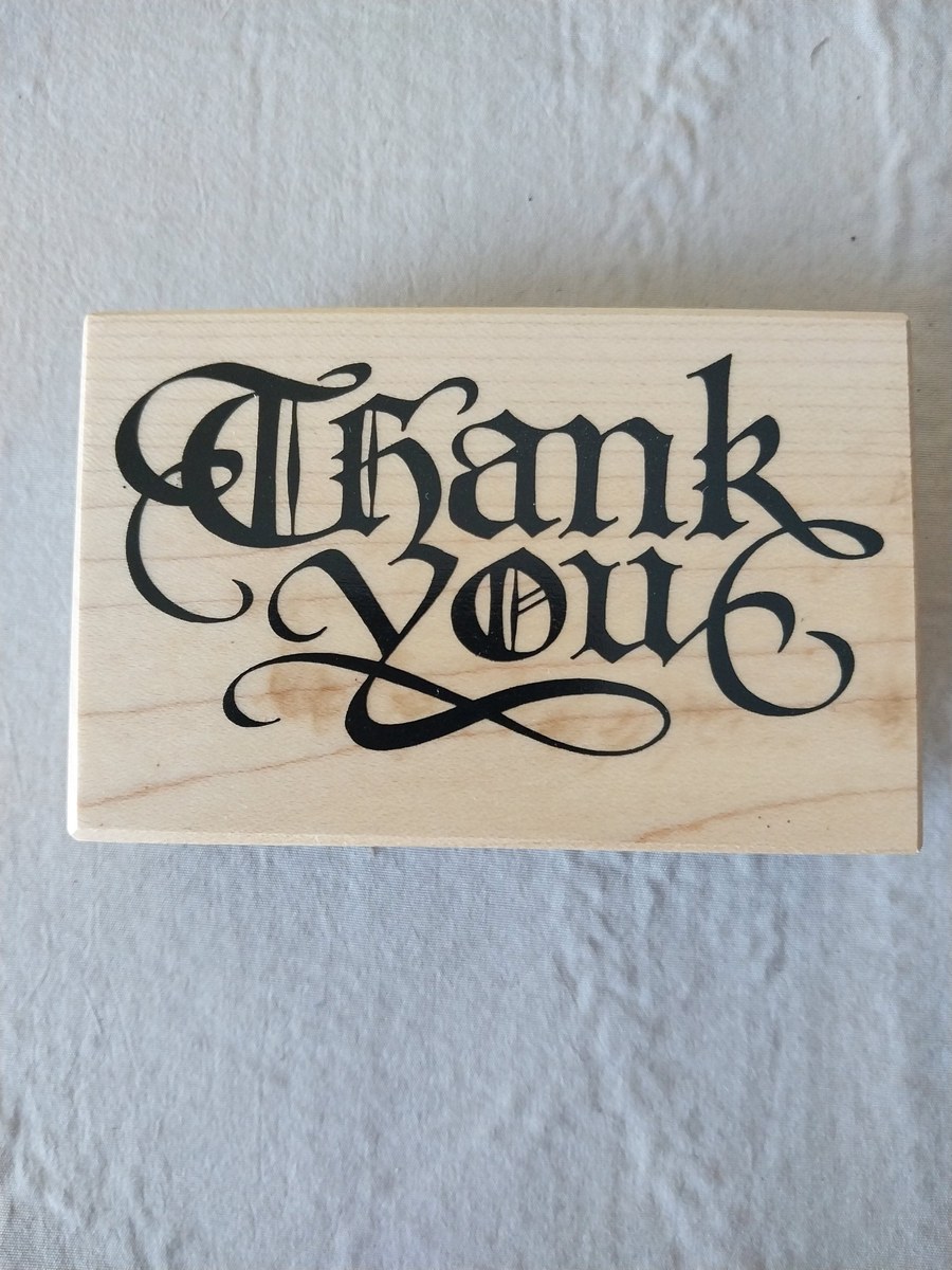 Vintage Wood Block Rubber Stamps – Thank You, Congratulations, Feliz Aniversario – Scrapbooking, Card Making, Crafts, view 5