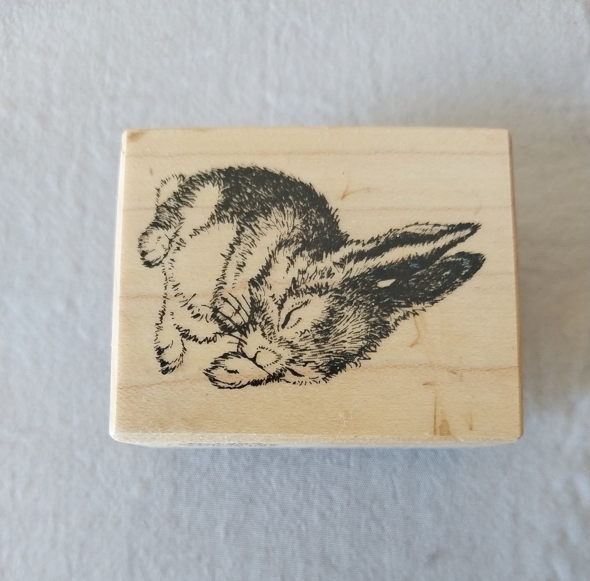 Vintage animal and butterfly rubber stamp wood blocks animals, view 4