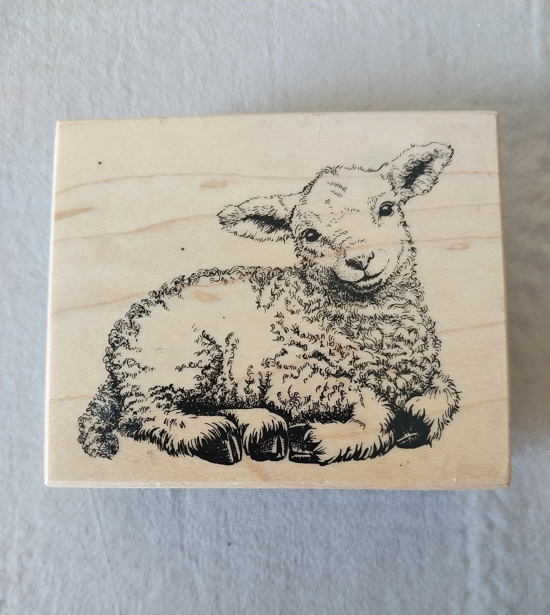 Vintage animal and butterfly rubber stamp wood blocks animals, view 6