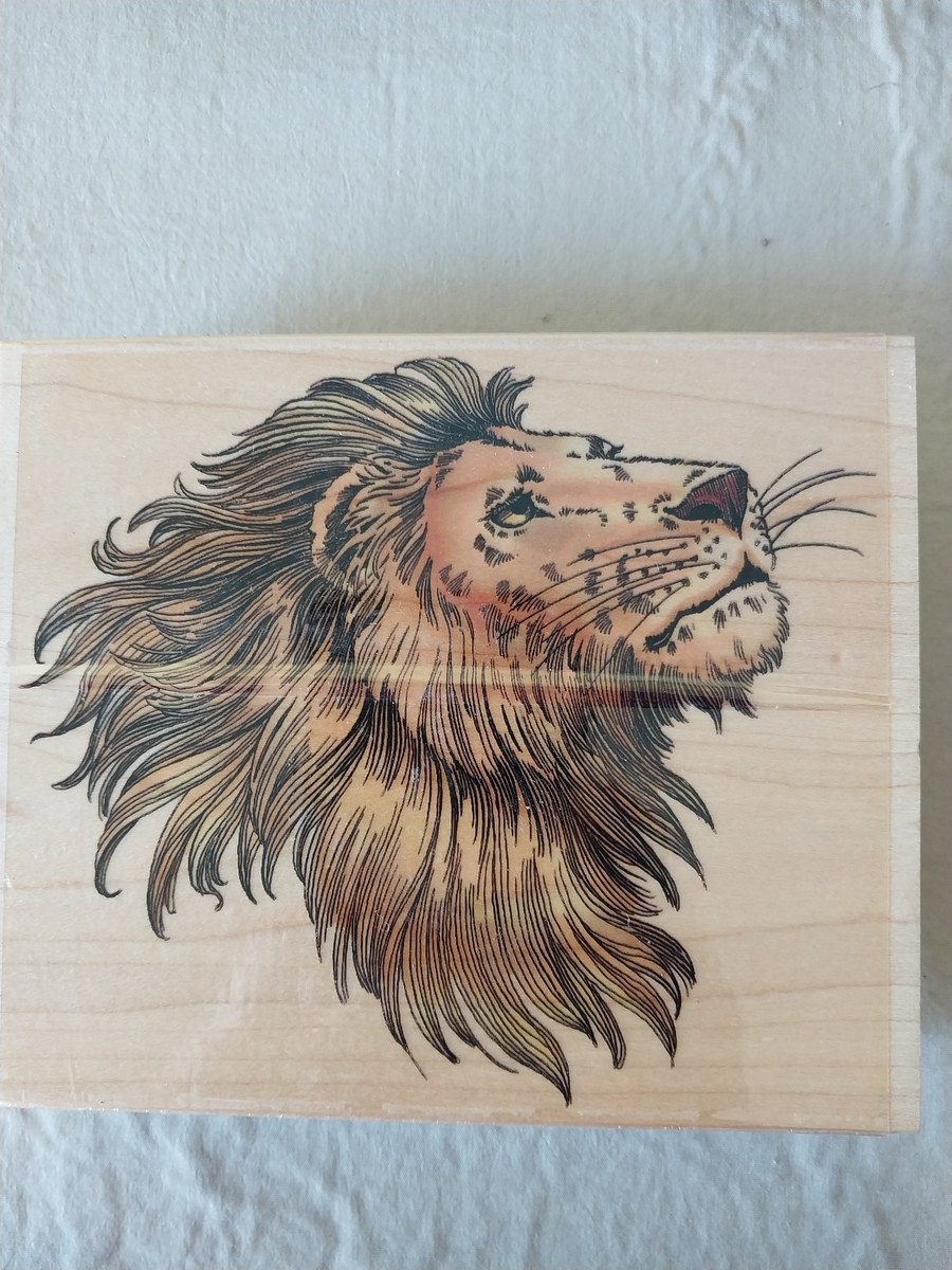 Vintage animal and butterfly rubber stamp wood blocks animals, view 7