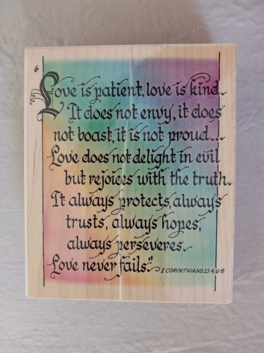 Encouraging messages, sayings, rubber stamps, wood blocks, view 5