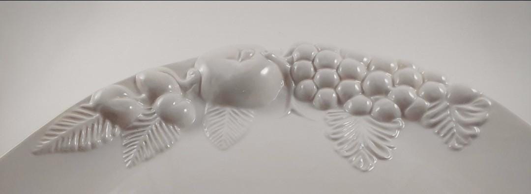 Vintage Signature China Platter: Sauvignon Raised Fruit Serving Tray, view 4