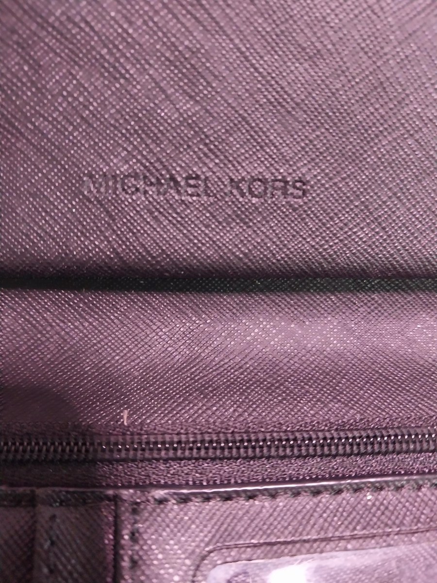 Vintage Michael Kors Wristlet Wallet: Black Monogram Canvas, Removable Strap, view 5