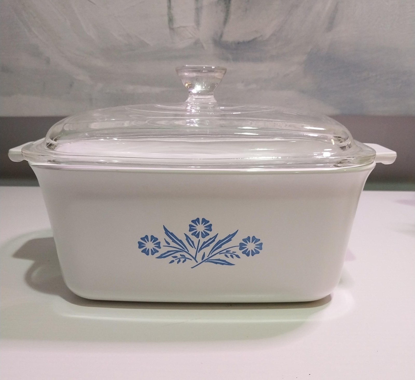 Vintage CorningWare Casserole: 1.5 Qt Cornflower Blue, P-4-B USA