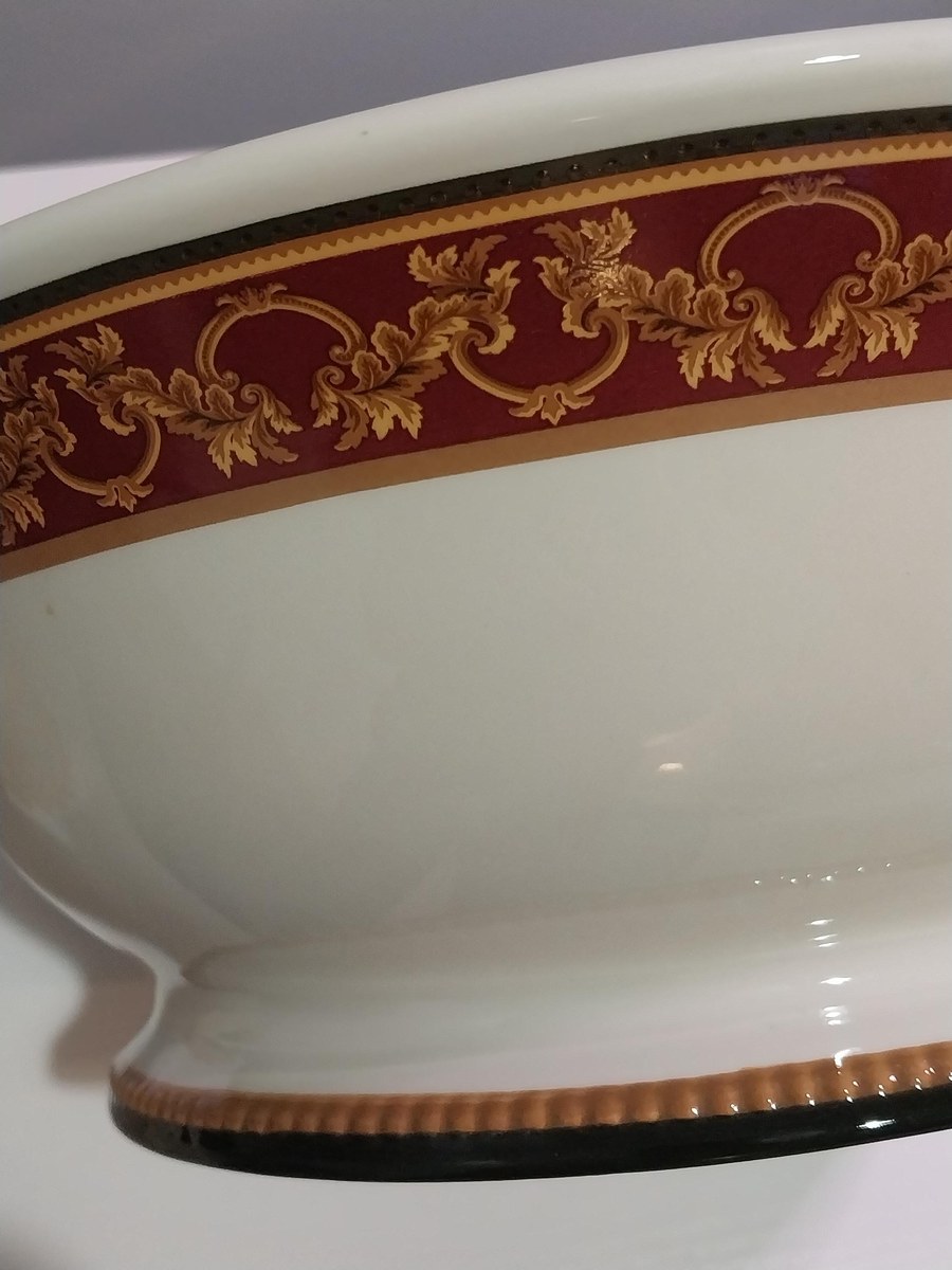 Raymond Waites Ancient Kingdom Serving Bowl: 1990s Ceramic Centerpiece, view 3