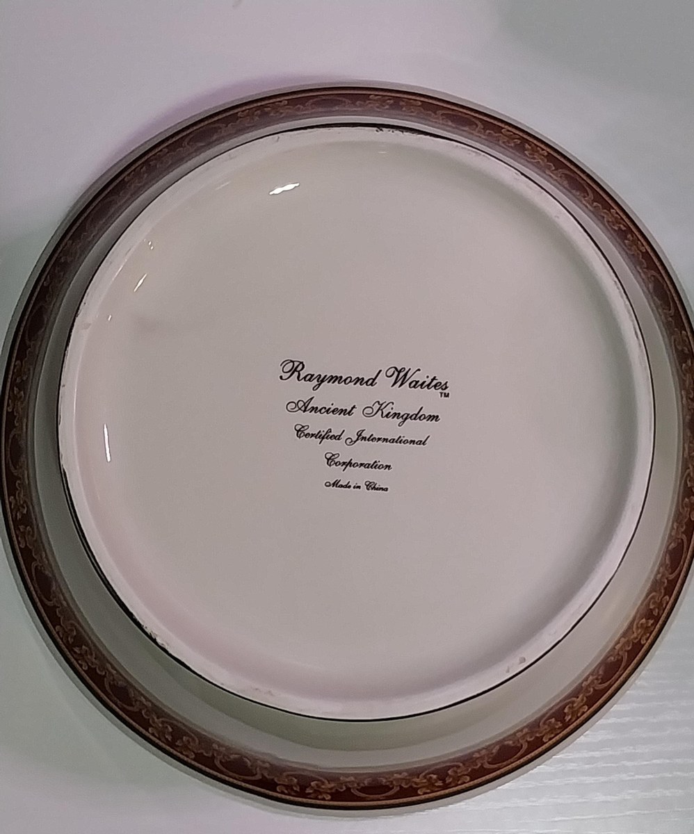 Raymond Waites Ancient Kingdom Serving Bowl: 1990s Ceramic Centerpiece, view 5
