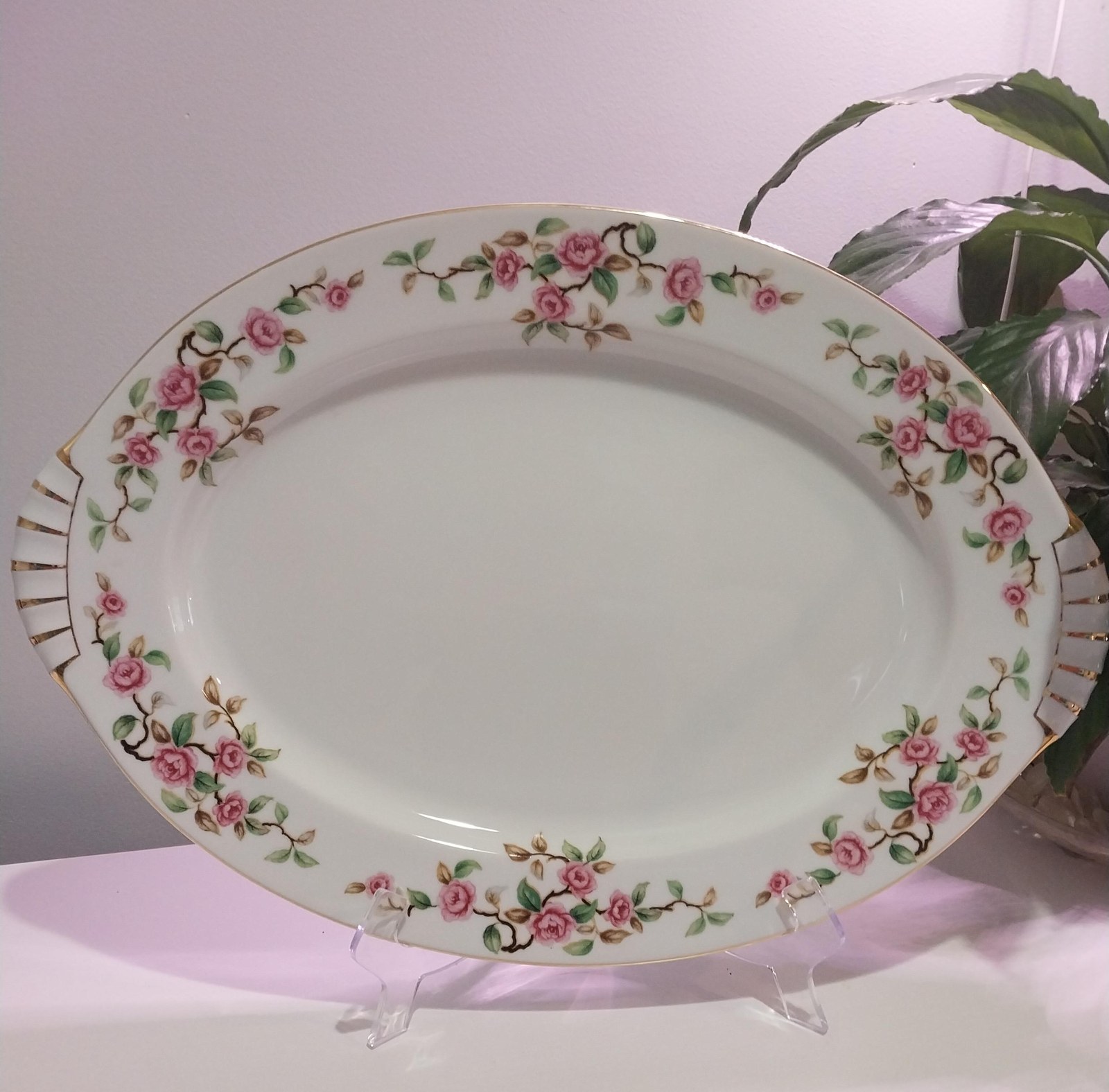 Vintage 17 1/2" Maytime Platter by Kent, Japan, Large