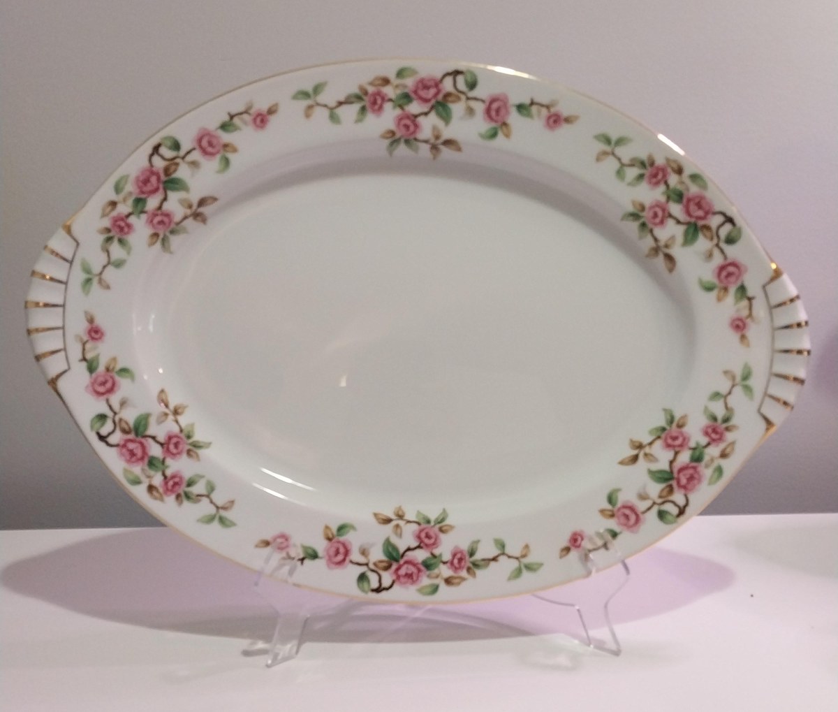 Vintage 17 1/2" Maytime Platter by Kent, Japan, Large, view 10