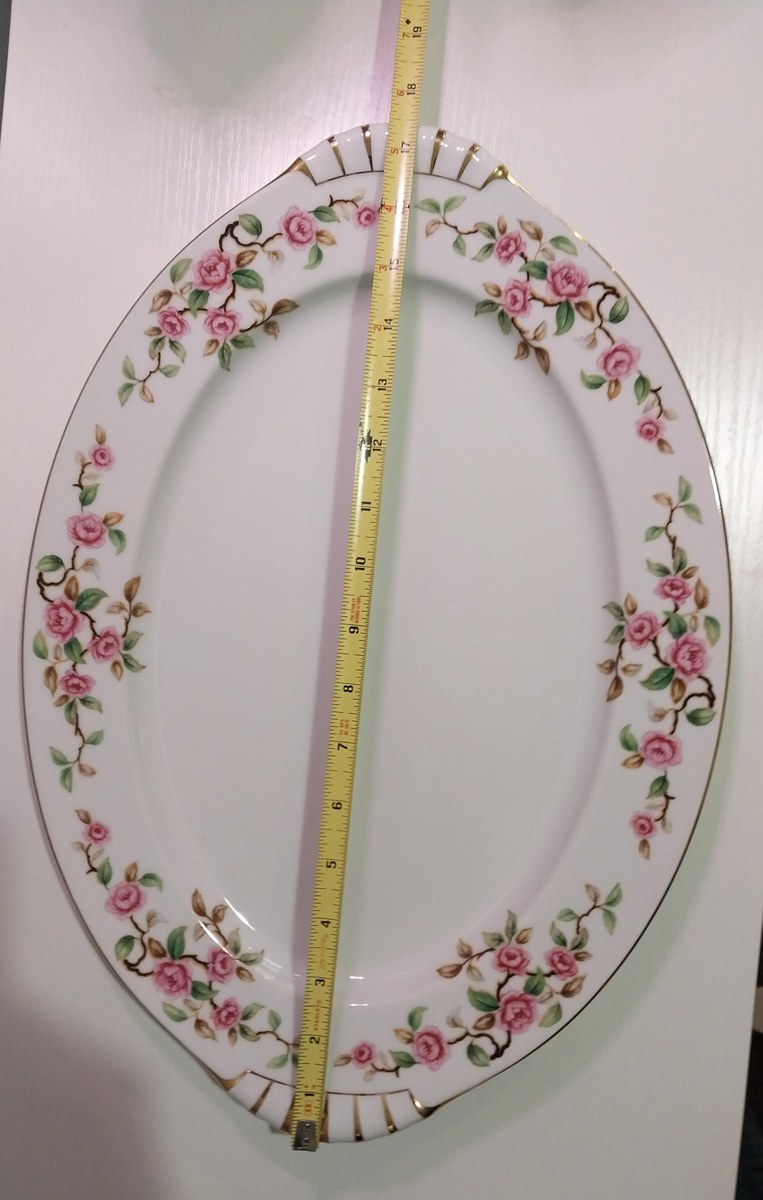 Vintage 17 1/2" Maytime Platter by Kent, Japan, Large, view 5