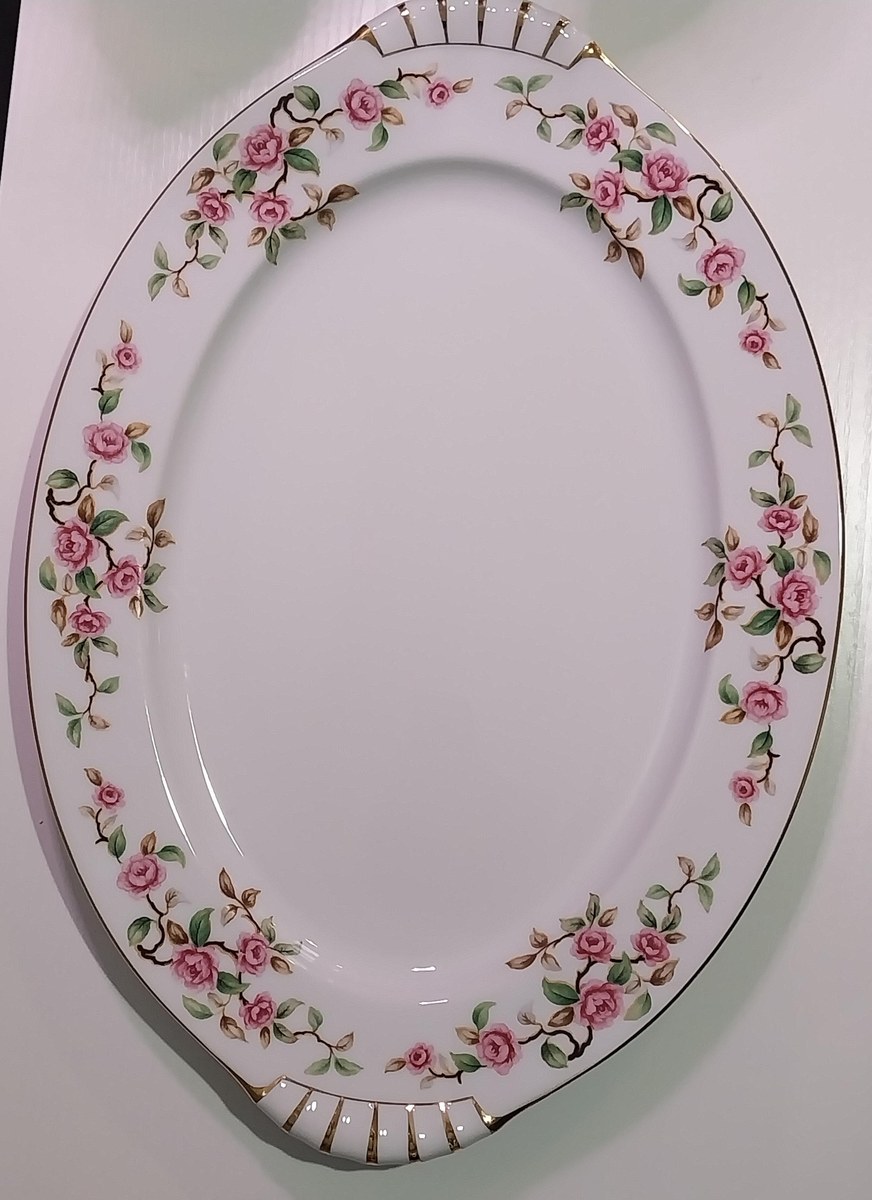 Vintage 17 1/2" Maytime Platter by Kent, Japan, Large, view 7