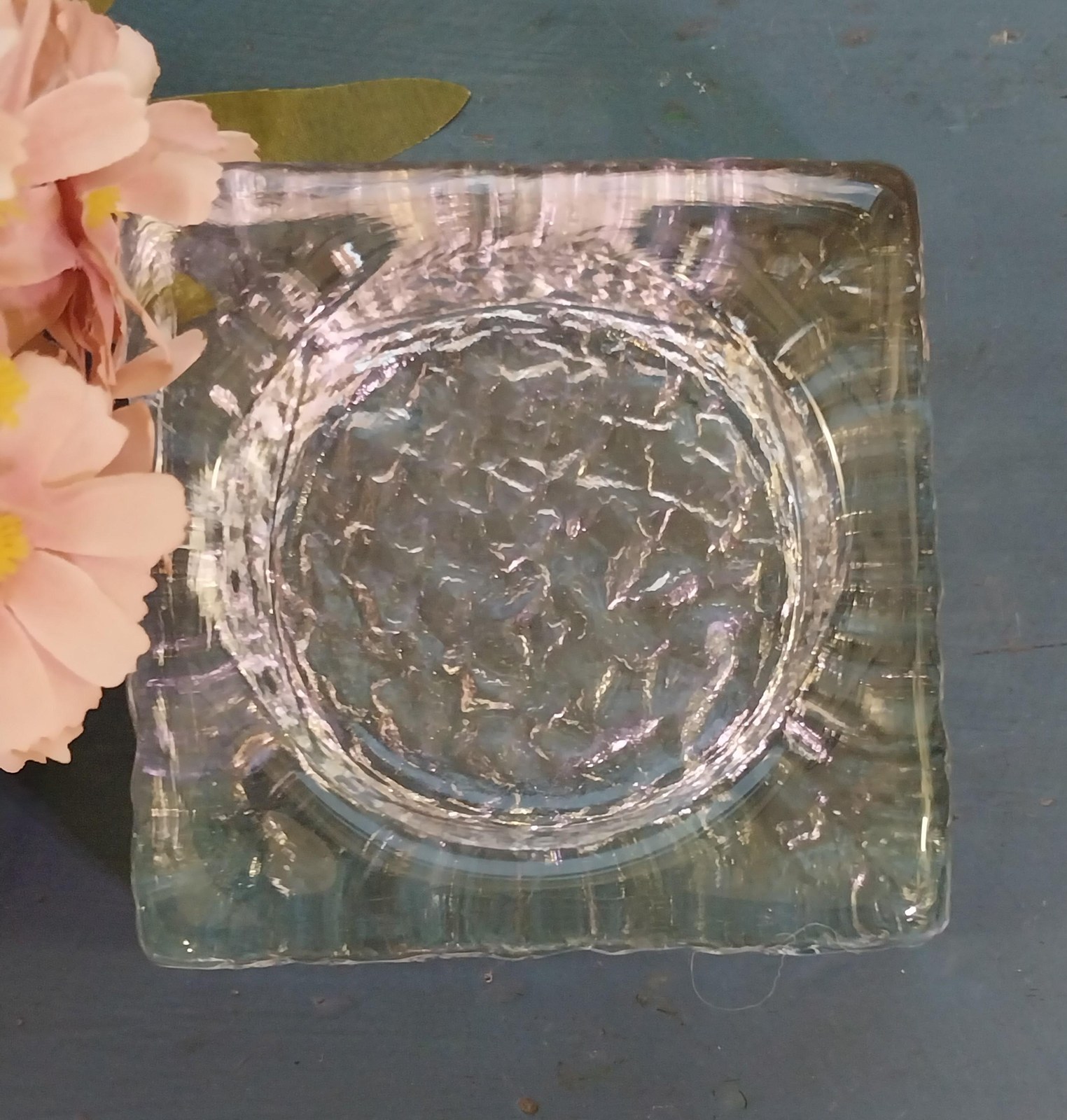 Vintage Orrefors Icecube Bowl: Mid-Century Modern Art Glass by John Selbing