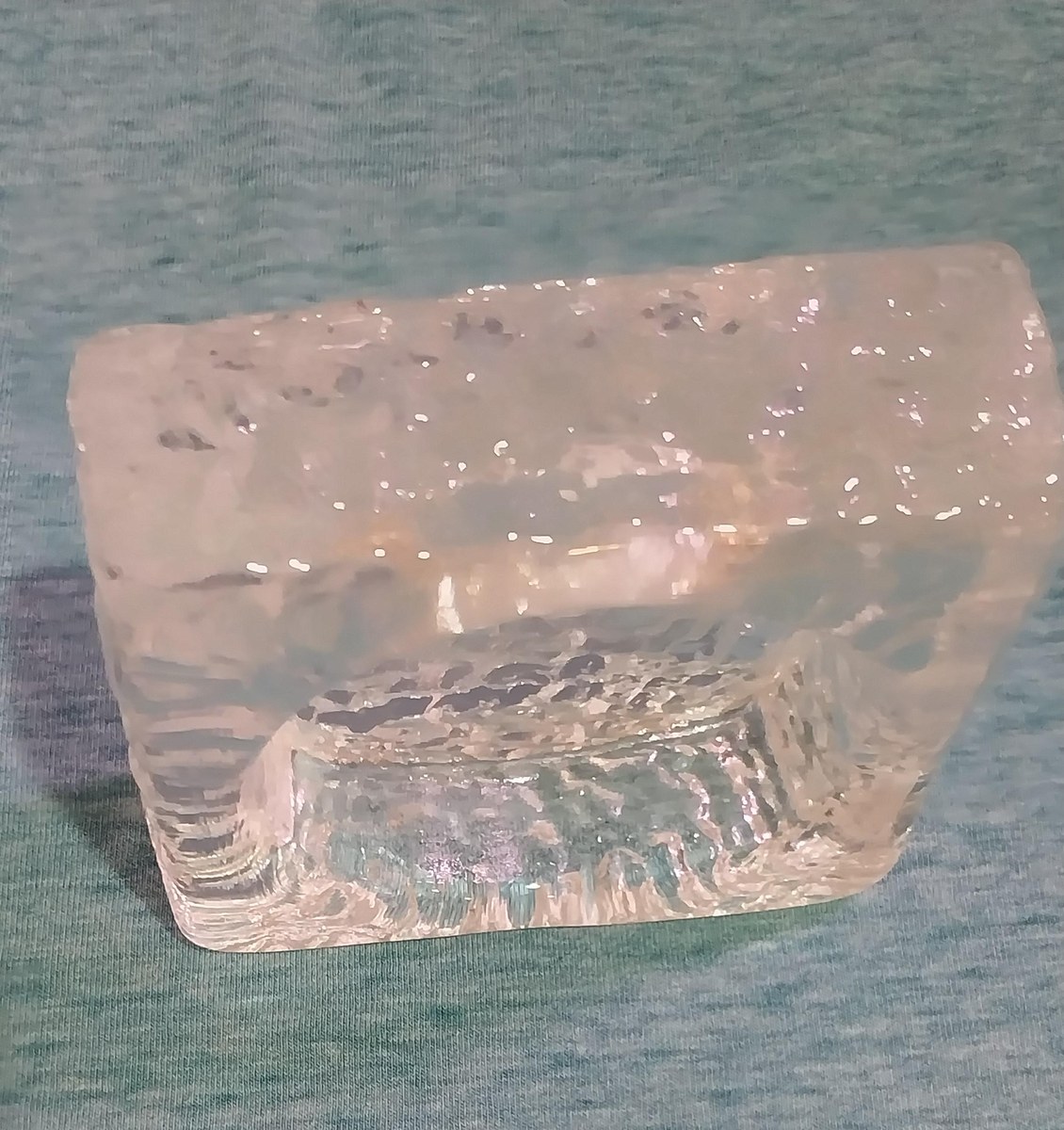 Vintage Orrefors Icecube Bowl: Mid-Century Modern Art Glass by John Selbing, view 7