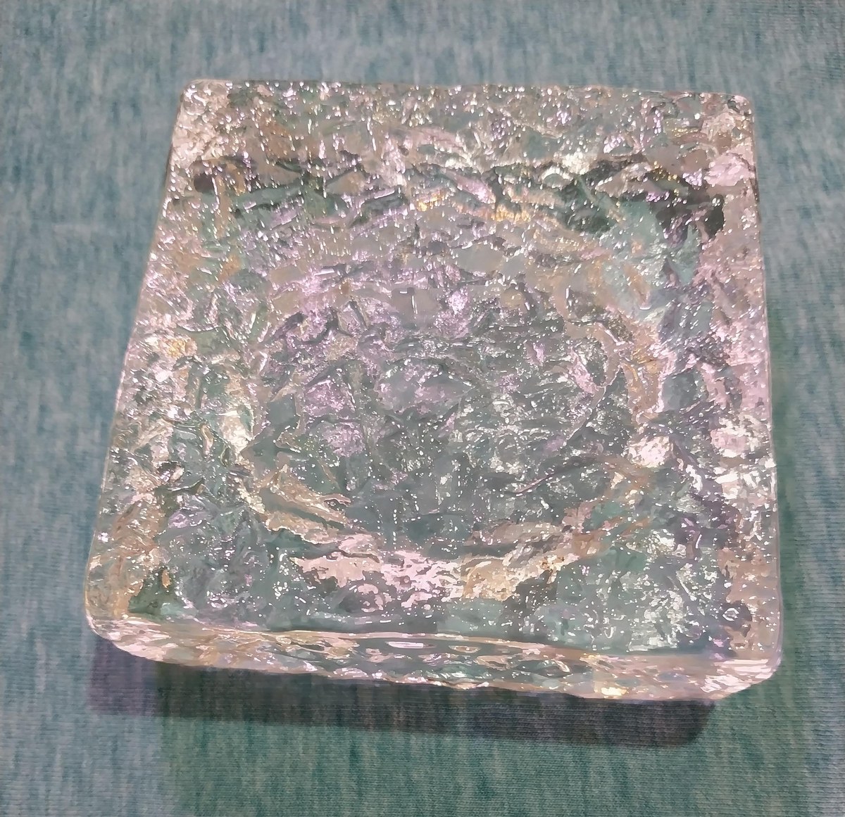 Vintage Orrefors Icecube Bowl: Mid-Century Modern Art Glass by John Selbing, view 9