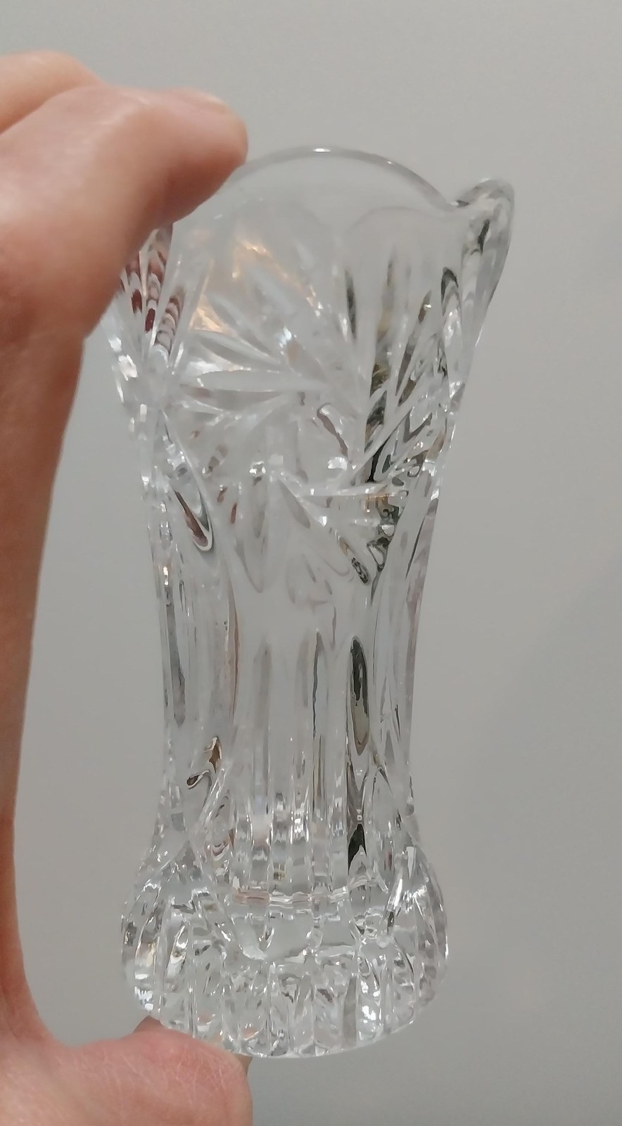 Vintage Cristal D'Arques Vincennes Bud Vase: French Cut Crystal, 5"