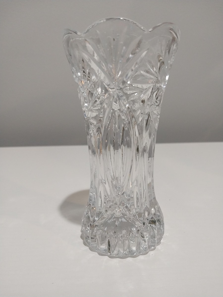 Vintage Cristal D'Arques Vincennes Bud Vase: French Cut Crystal, 5", view 10
