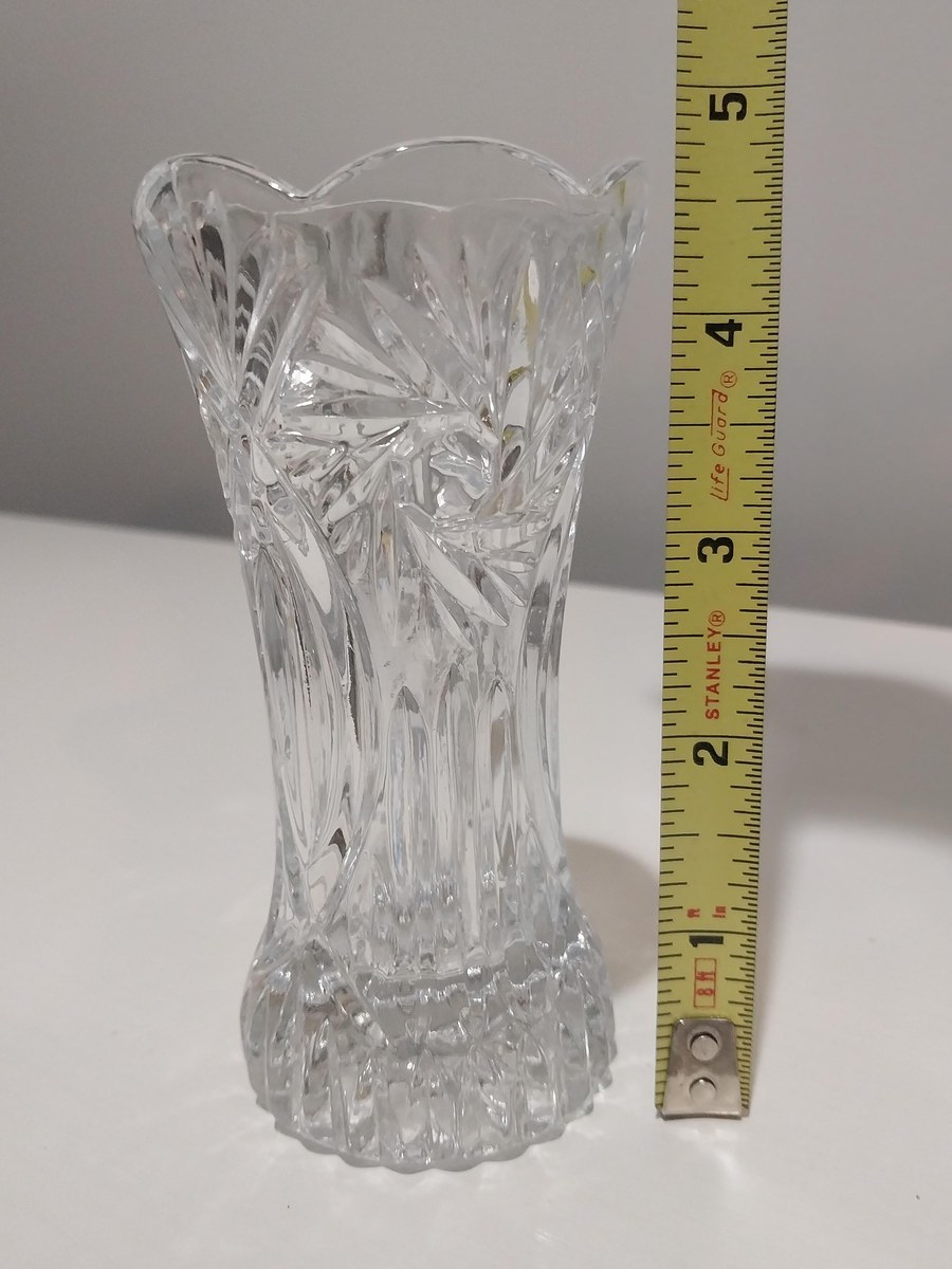 Vintage Cristal D'Arques Vincennes Bud Vase: French Cut Crystal, 5", view 6