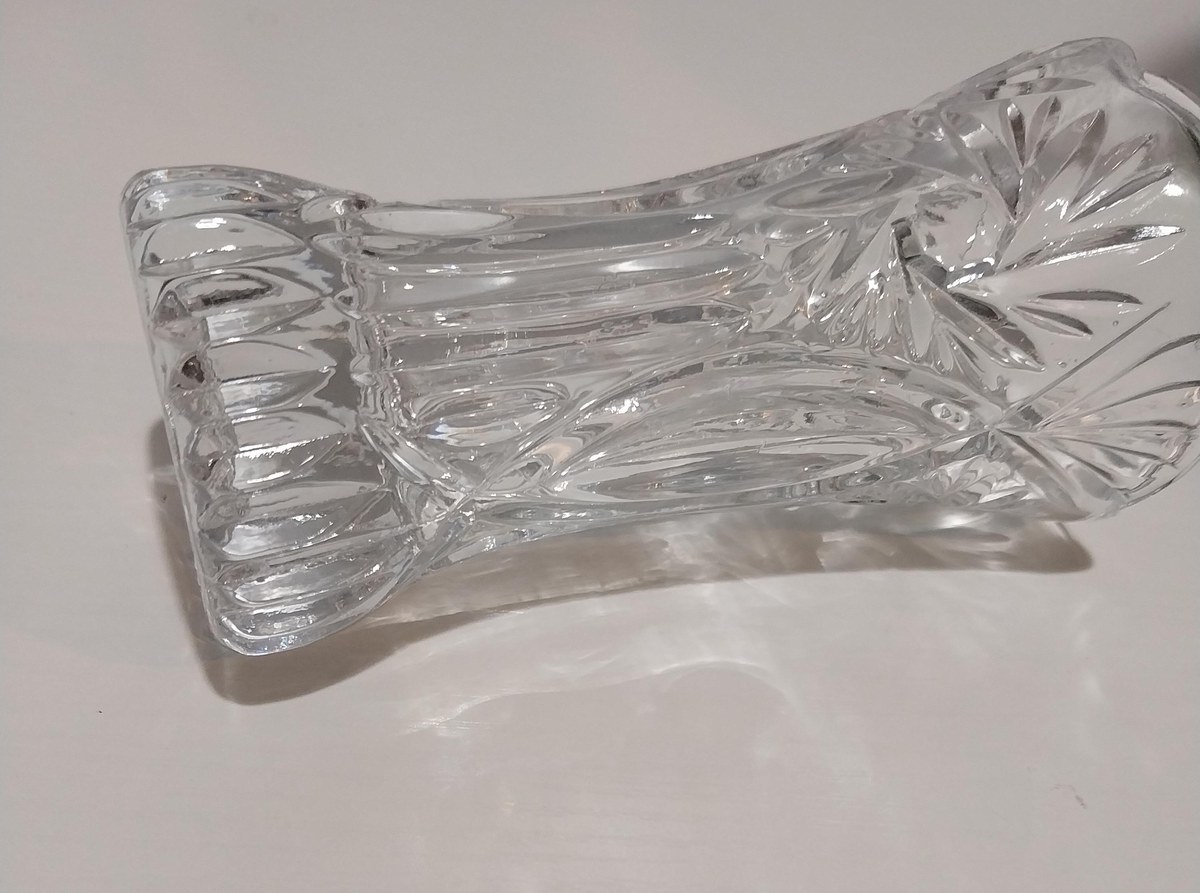 Vintage Cristal D'Arques Vincennes Bud Vase: French Cut Crystal, 5", view 7