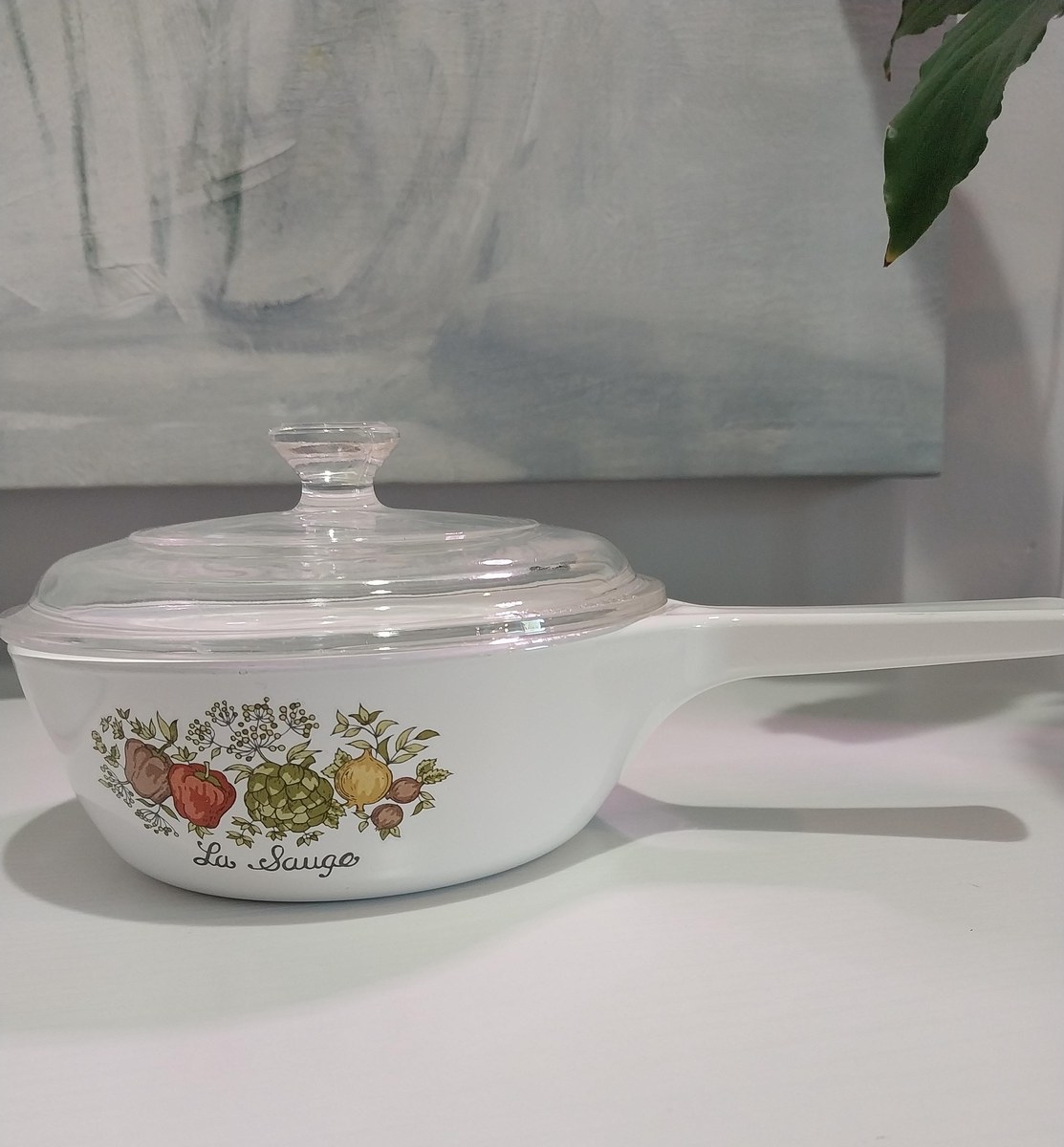 1970s Corning Ware Spice of Life Saucepans with Lids: Le Persil & Le Sauge, view 4