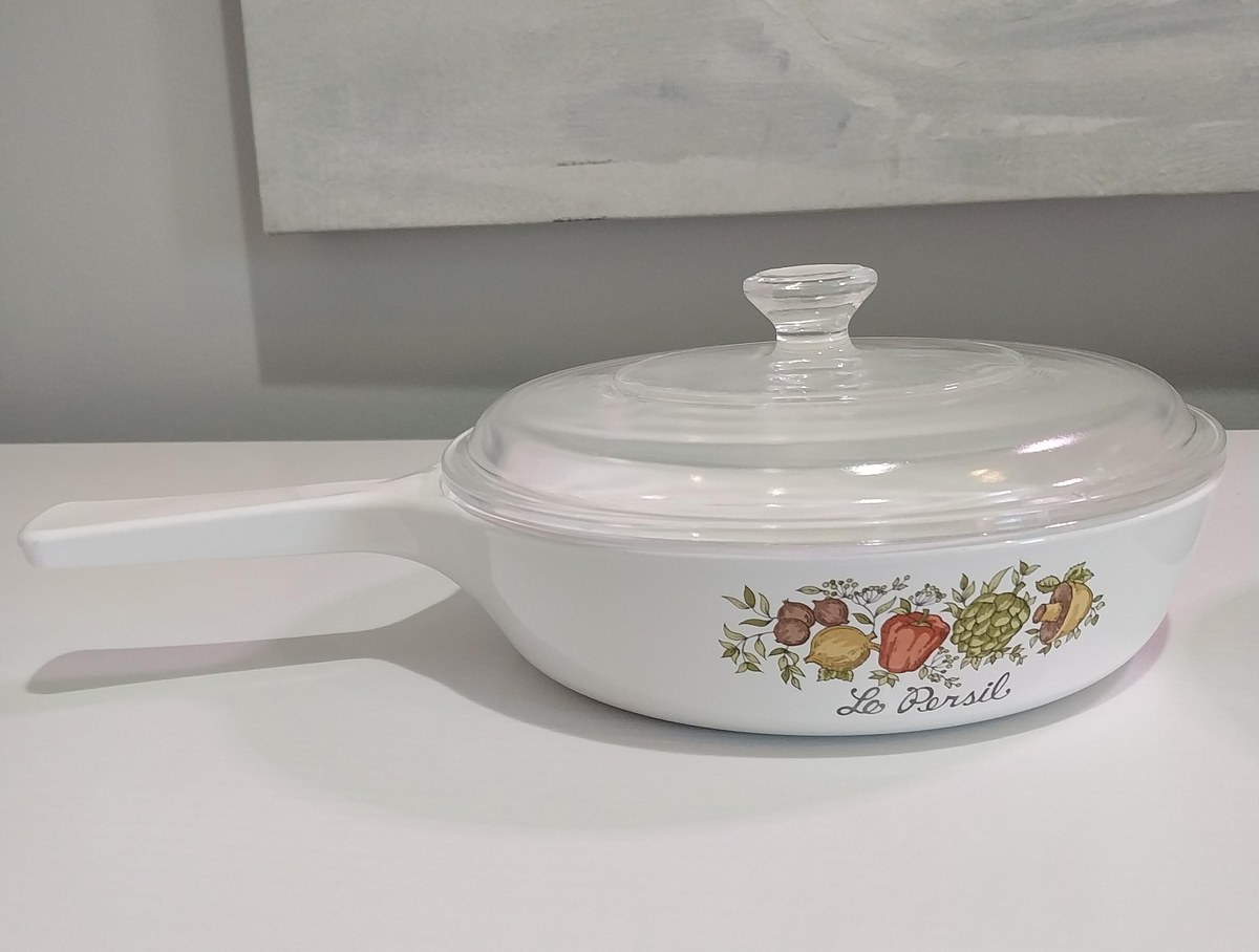 1970s Corning Ware Spice of Life Saucepans with Lids: Le Persil & Le Sauge, view 6