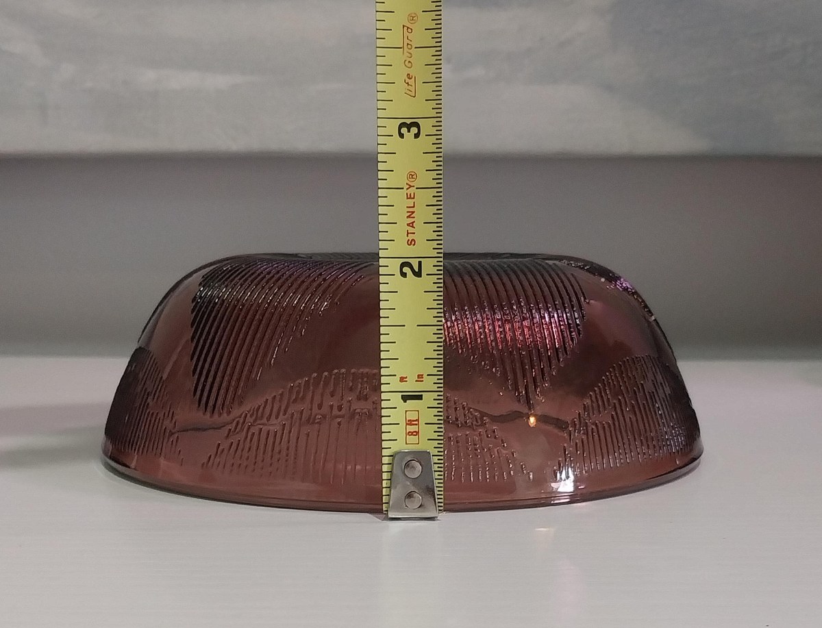 Vintage Cranberry Glass Bowls: Forte Crista FCG2 Textured Salad Bowls, Set of 4, view 5