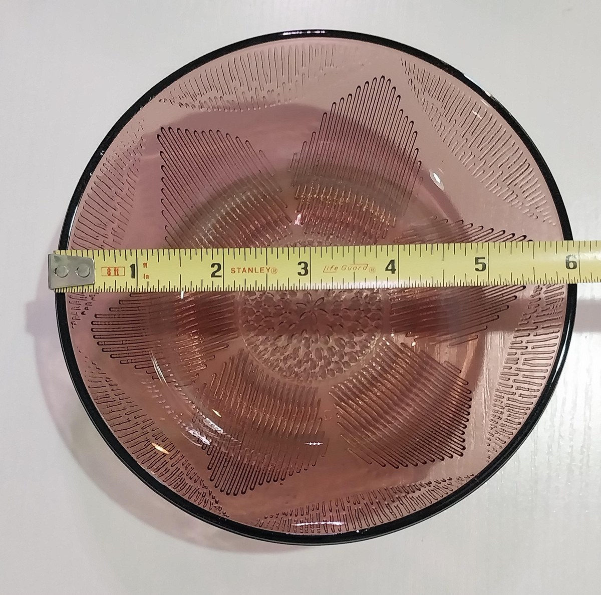 Vintage Cranberry Glass Bowls: Forte Crista FCG2 Textured Salad Bowls, Set of 4, view 6