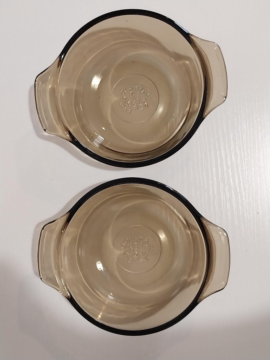 Vintage L'Ovenware Brown Glass Casserole Set: USA-Made Oven-to-Table Dishes, view 8