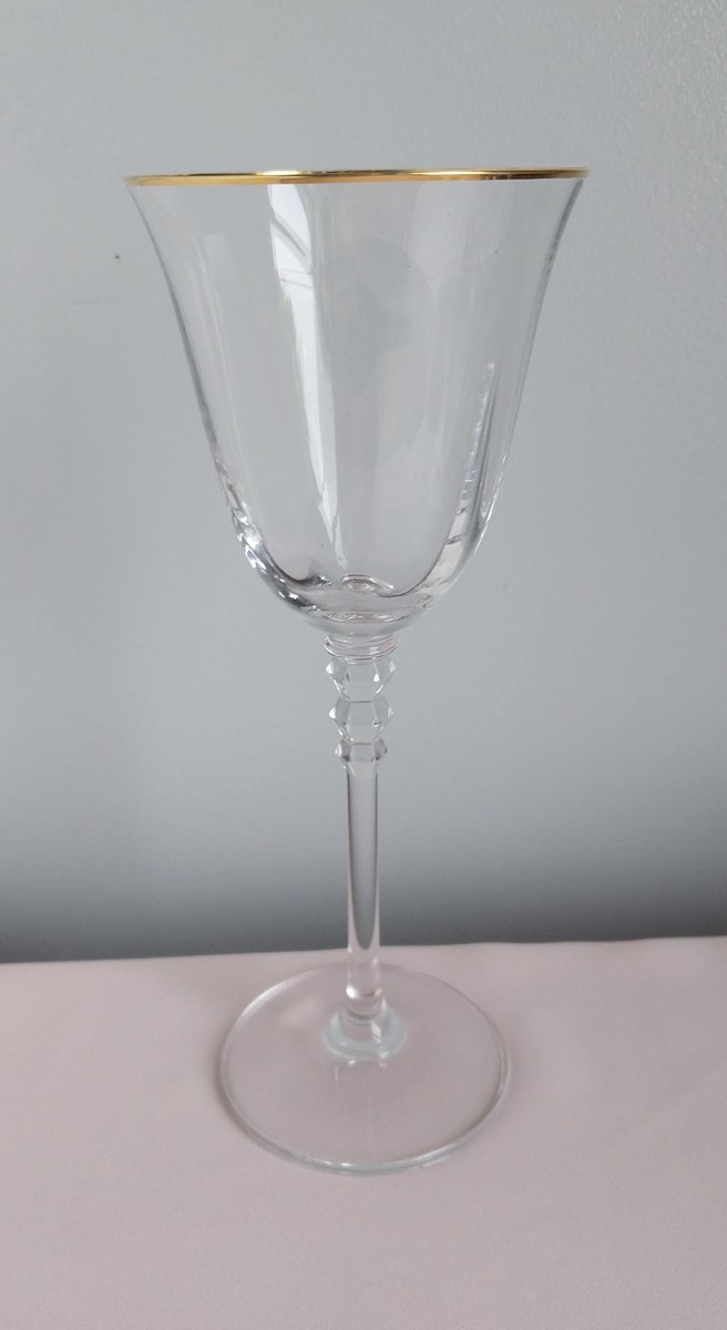 Mikasa Sonata Gold Wine Glasses (Set of 4) - Handblown Crystal Barware, view 7