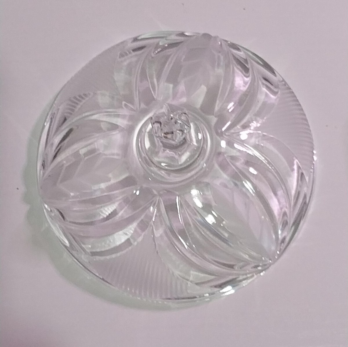 Vintage Beyer Bleikristall Lead Crystal Candy Dish: Frosted Novelette, West Germany, view 7