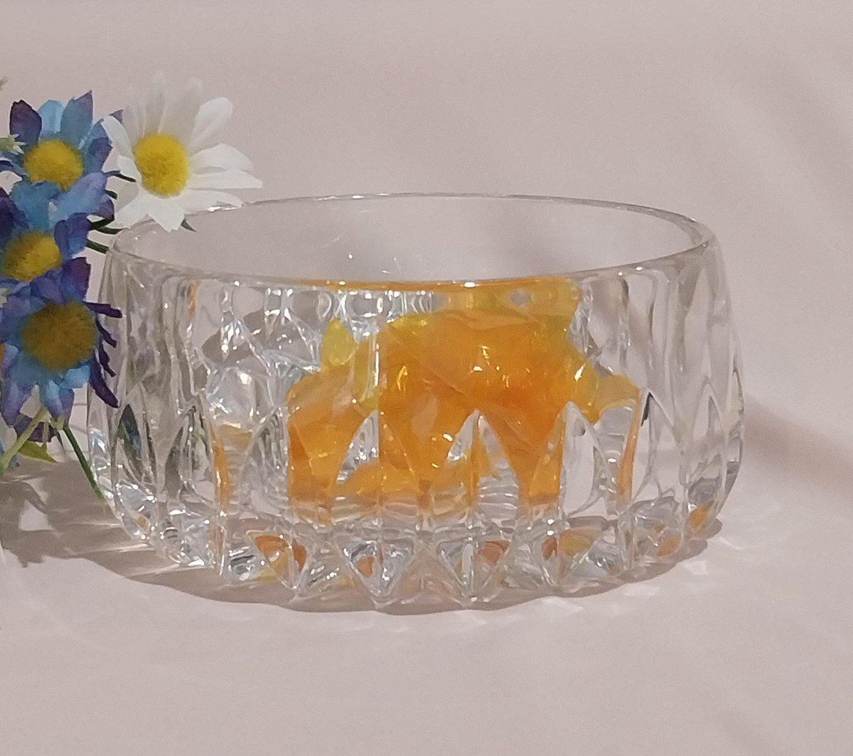 Gorham Althea Crystal Bowl: Vintage MCM Candy Dish, West Germany, view 2