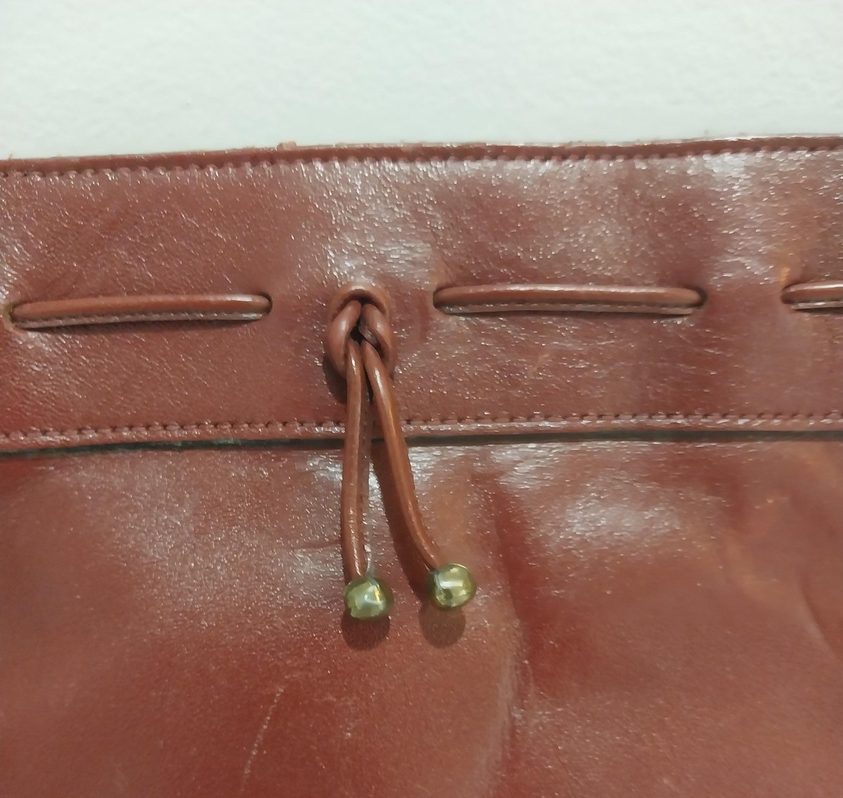 Vintage Etienne Aigner Oxblood Leather Clutch: Handmade 60s German Luxury, view 8