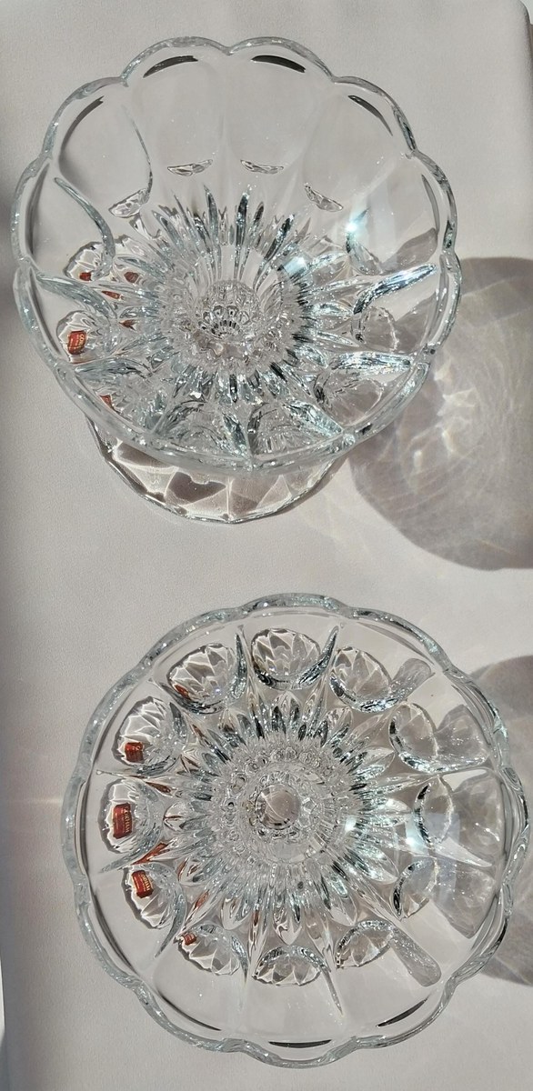 Vintage Gorham Kingsbury Crystal Candlesticks Pair | Full Lead Crystal Candle Holders | Elegant Table Decor | West Germany Crystal, view 3