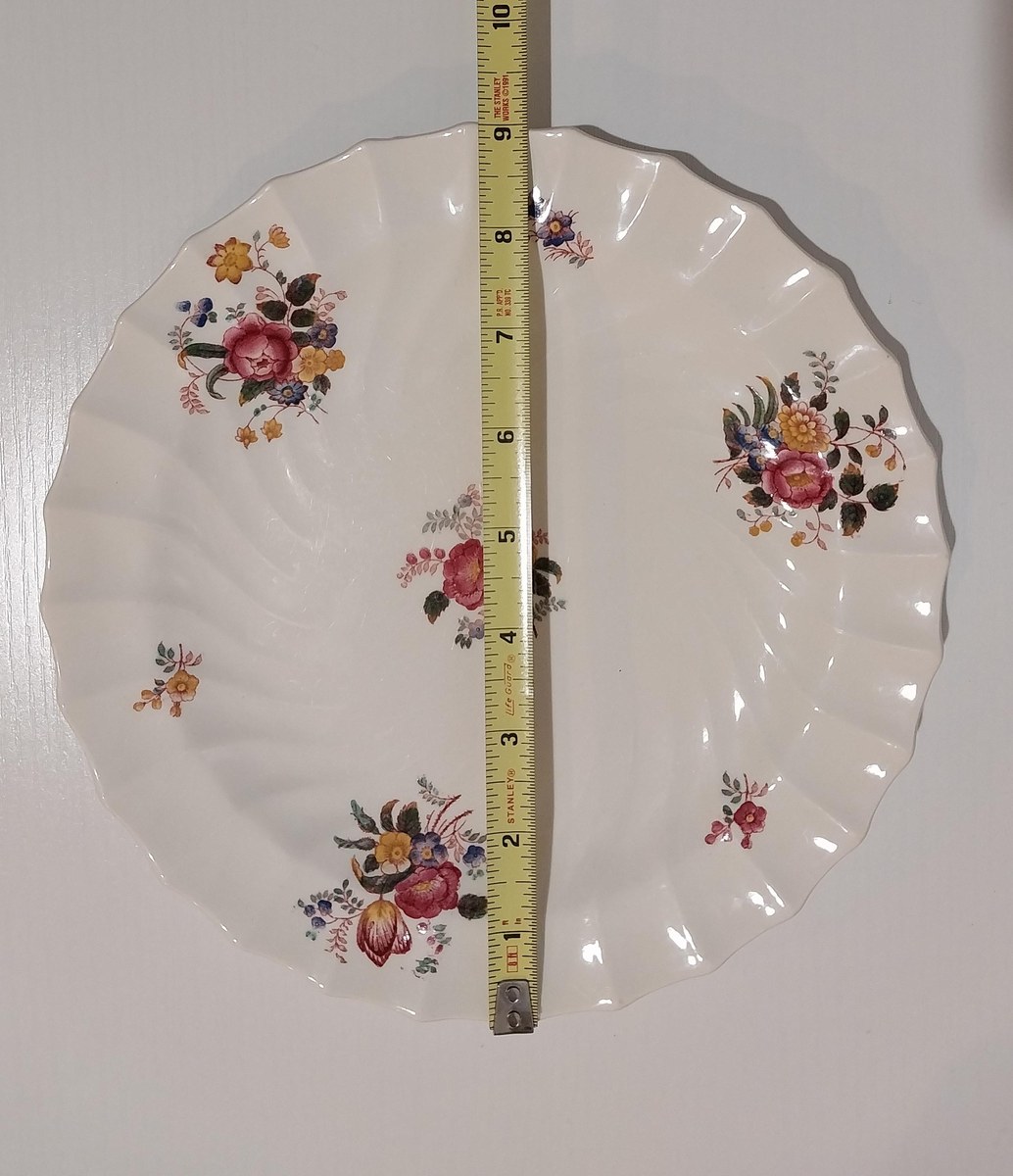 Antique Copeland Spode Plate: Red Roses Floral, 1907 England, view 10