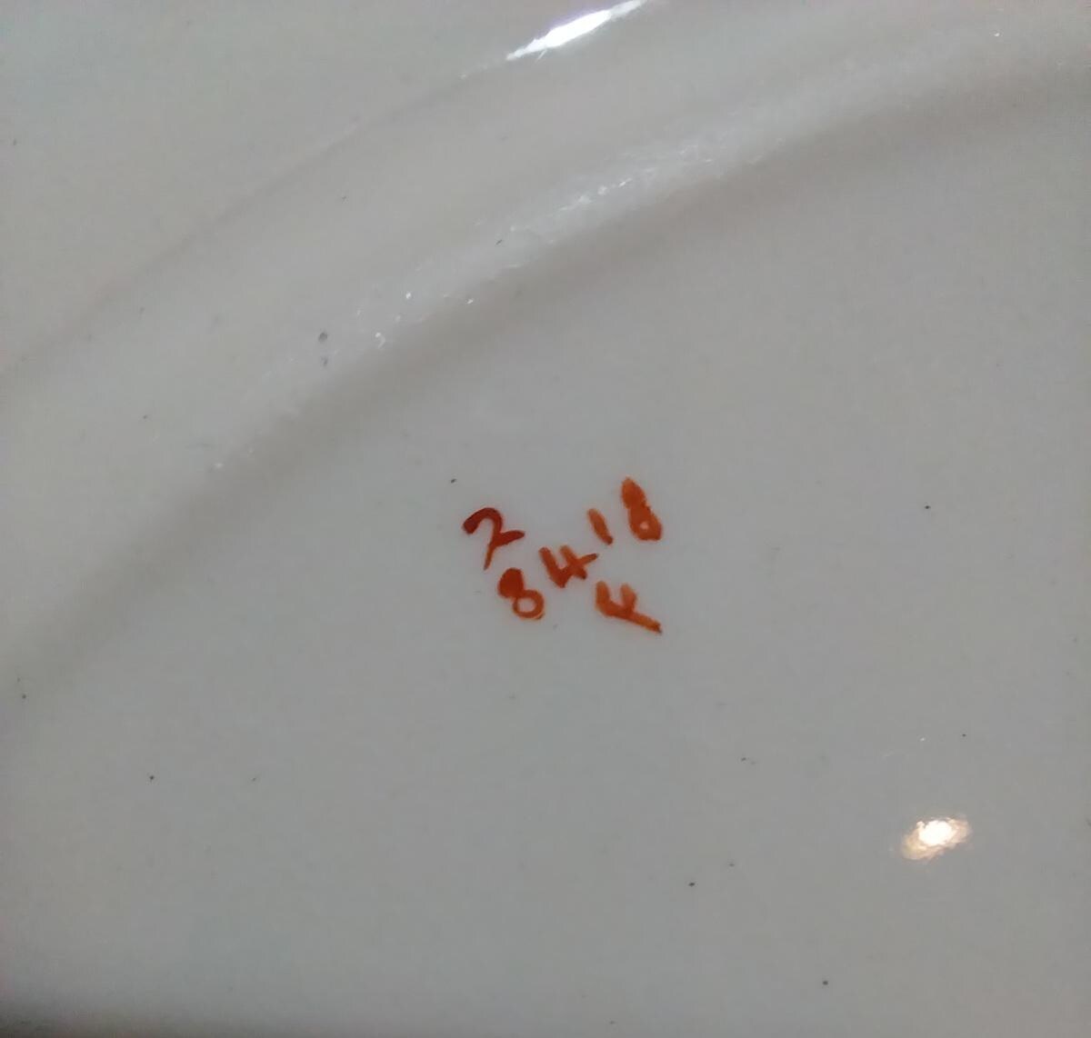 Antique Copeland Spode Plate: Red Roses Floral, 1907 England, view 9