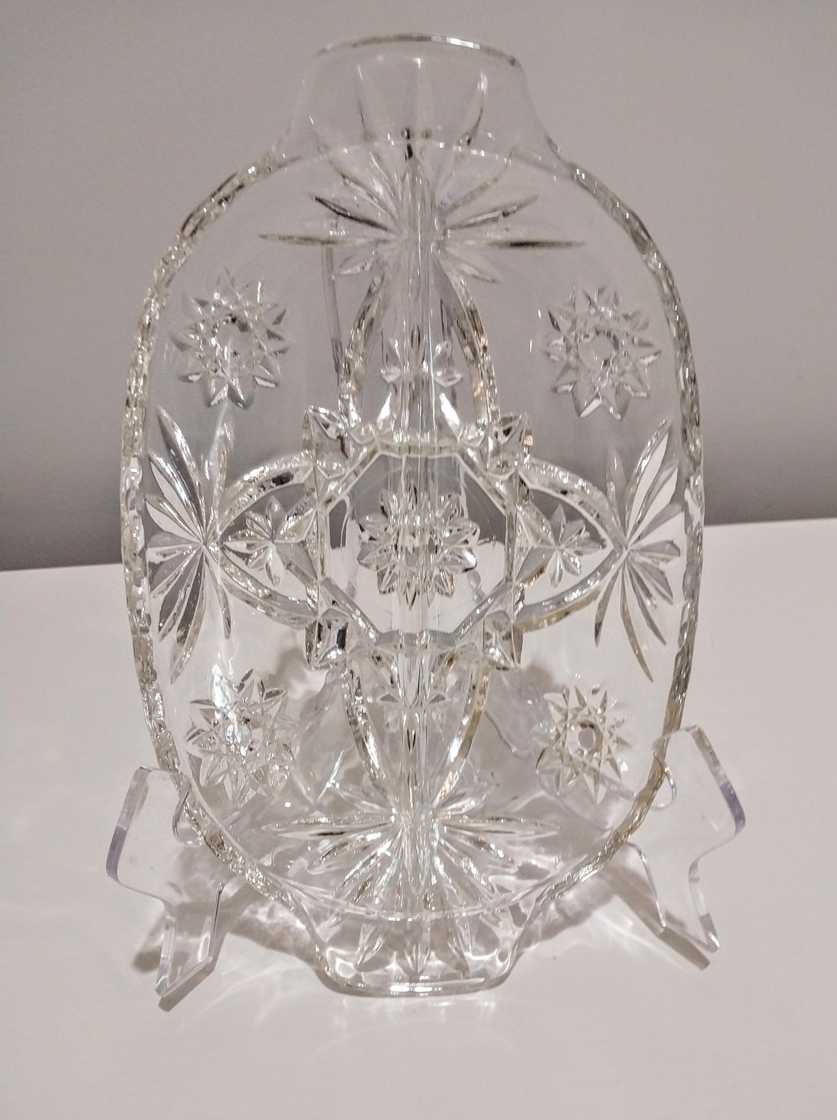 Vintage Anchor Hocking Glass Relish Dish – Early American Prescut Pattern
