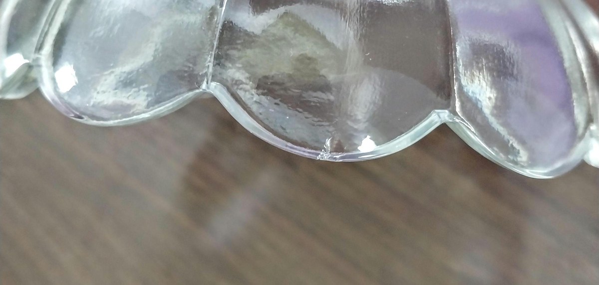 1960s Crystal Compote Bowl: Imperlux Frosted Rose Centerpiece, view 8