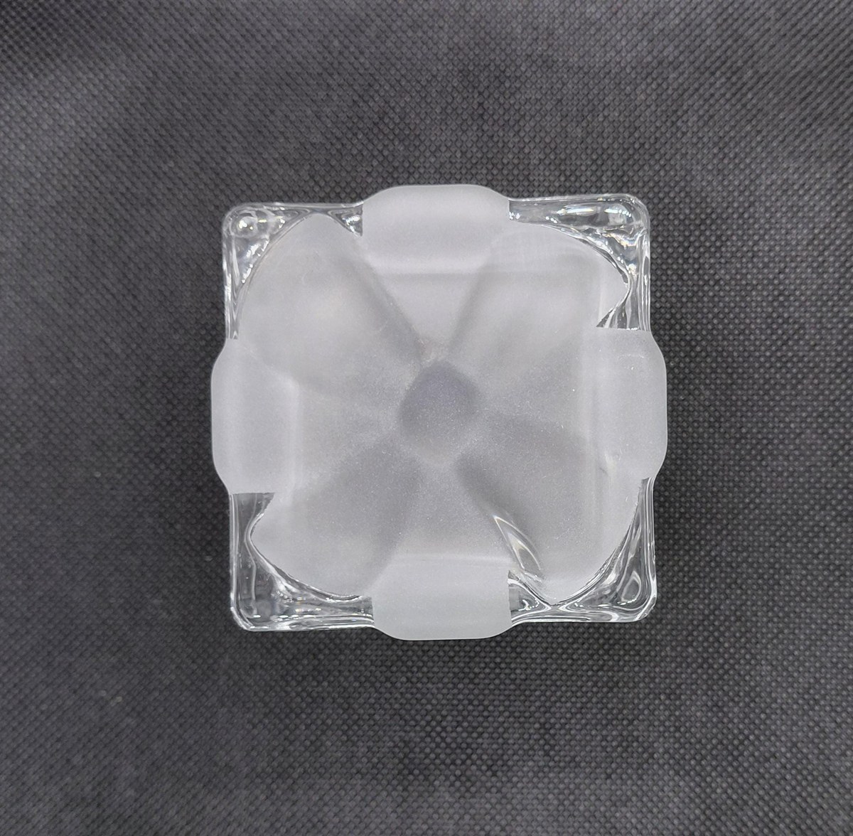 Vintage Mikasa Crystal Gift Box: Frosted Bow Lid, Celebrations Collection, view 4