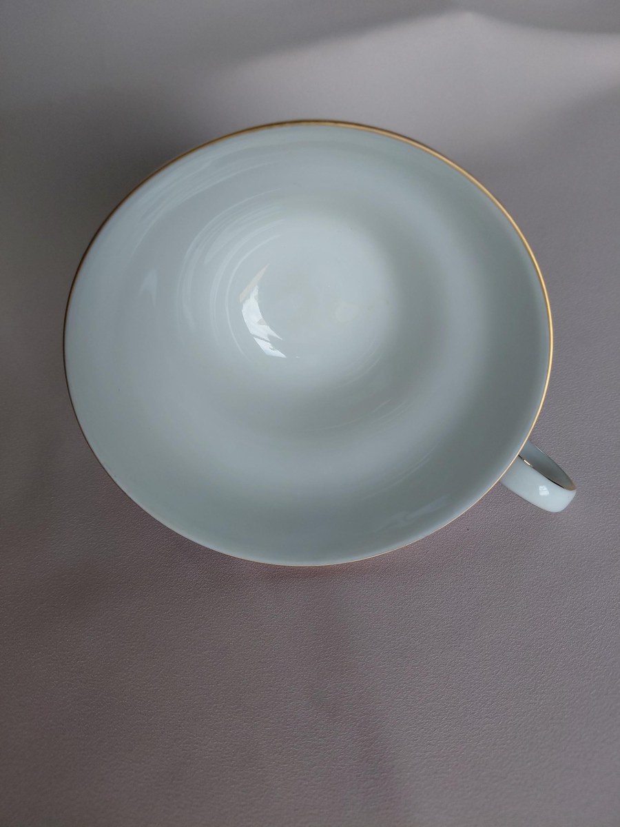 Vintage Johann Haviland White Rose Tea Set - cups and saucers - Set of 6, view 9
