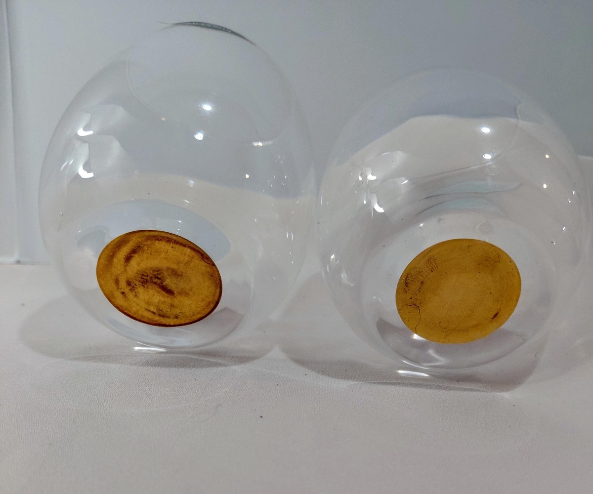Shannon Crystal Stemless Wine Glasses with Gold Base (Set of 2), view 10