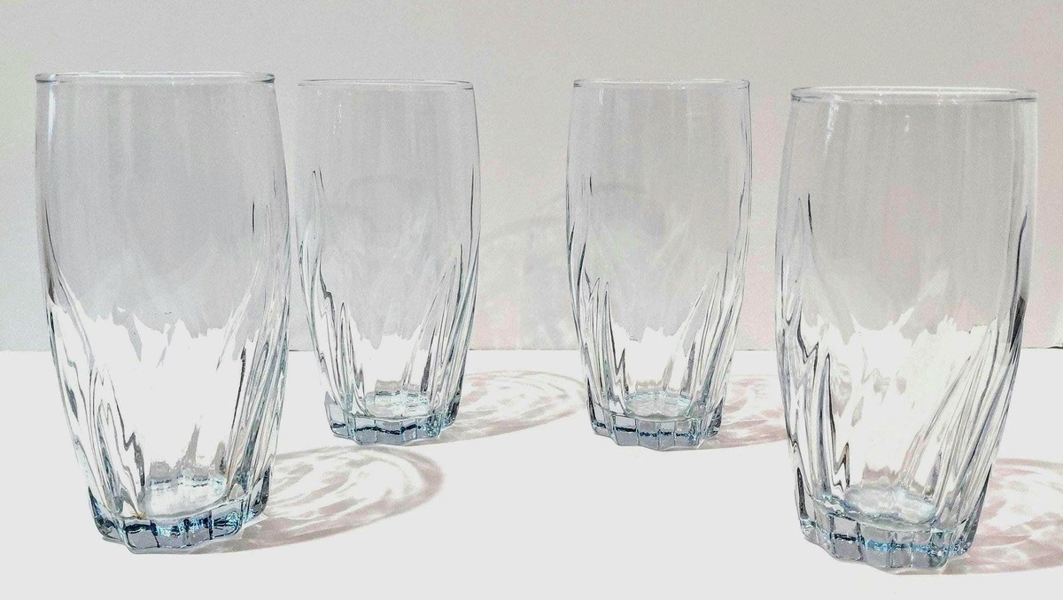 Anchor Hocking Central Park Blue Highball Glasses Set, view 2