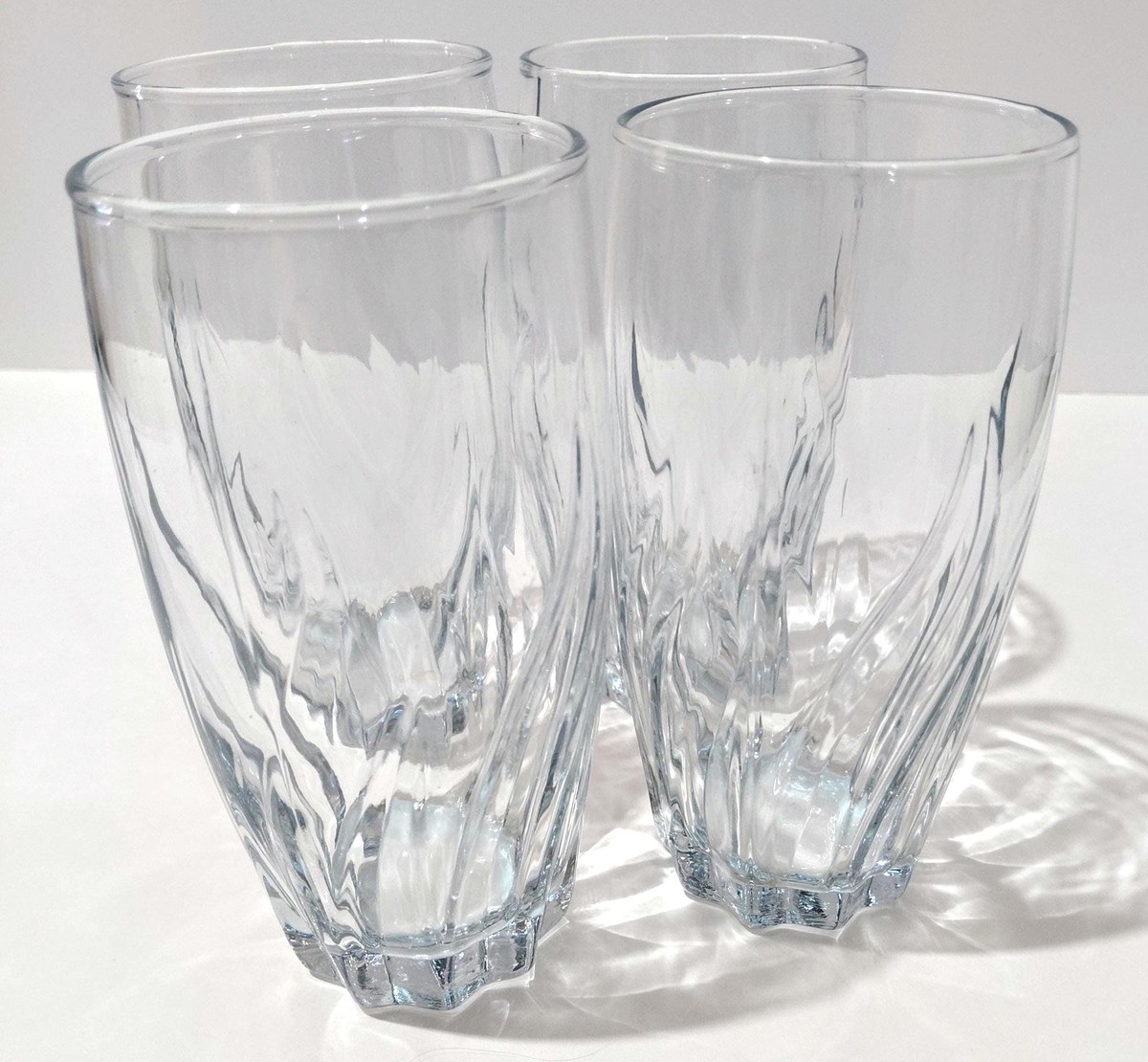 Anchor Hocking Central Park Blue Highball Glasses Set, view 3
