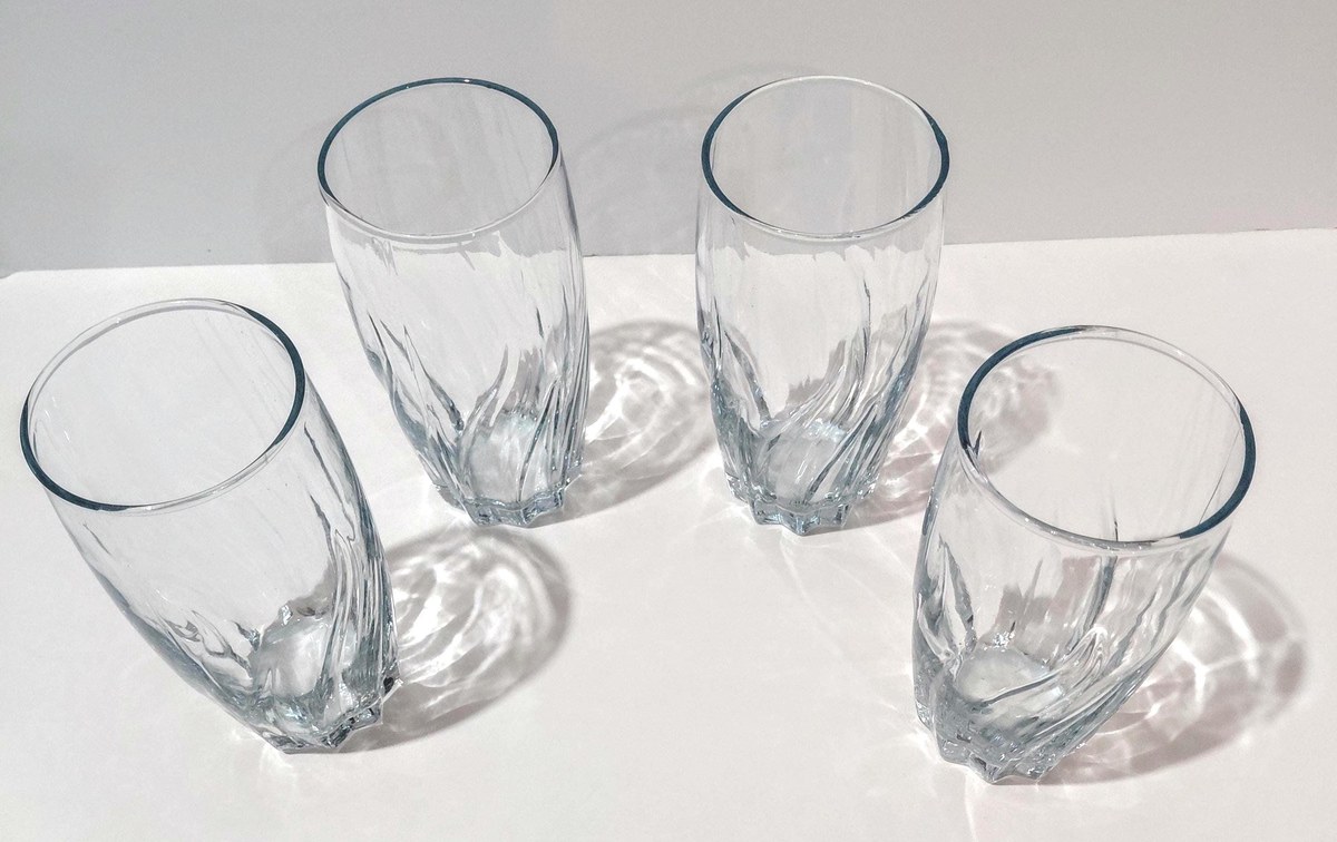 Anchor Hocking Central Park Blue Highball Glasses Set, view 5