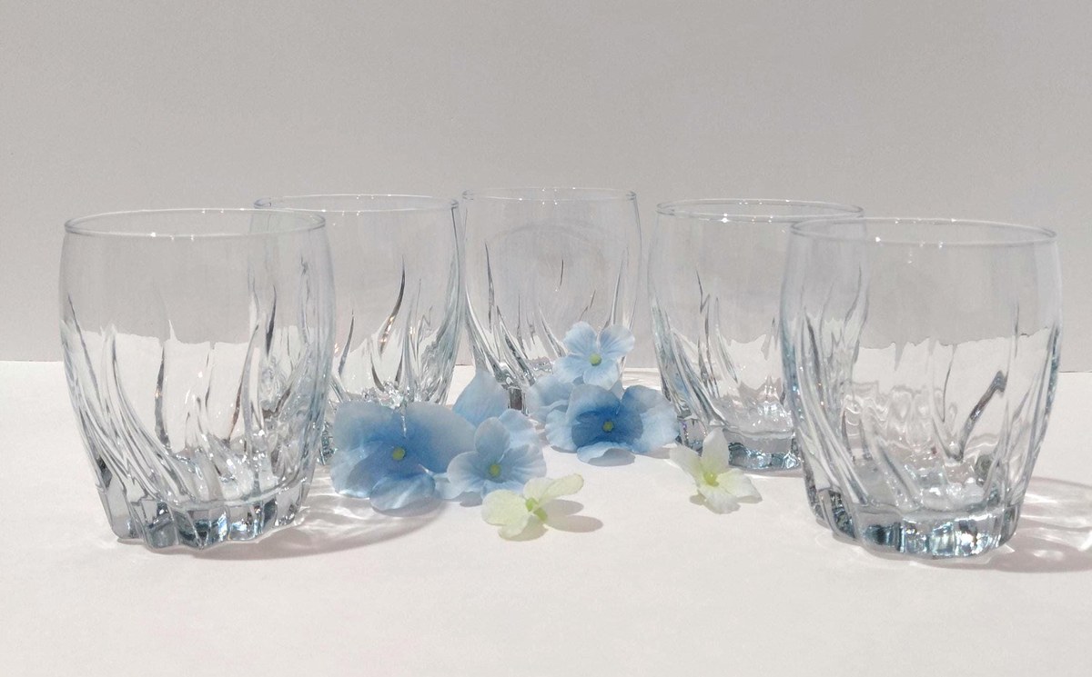 Anchor Hocking Central Park Blue Lowball Set, view 17