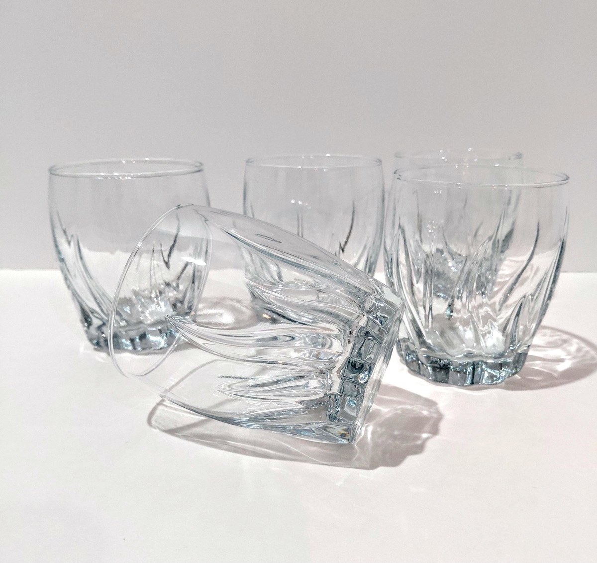 Anchor Hocking Central Park Blue Lowball Set, view 3