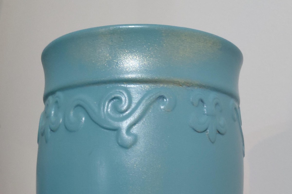 Rookwood Pottery Blue Crystalline Glaze Vase 1920s Art Pottery, view 2